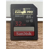 Memoria Sd Sandisk 32gb 300mbs Usada