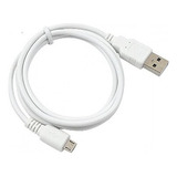 Cable Carga Rapida Datos Cargador Usb - Micro Usb Reforzado Color Blanco