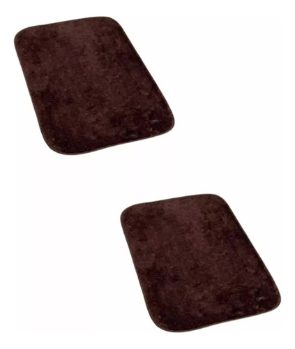 Set De 2 Alfombras Peluditas De Baño Y Bajadas De Cama 50x80