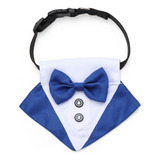 Corbata Para Perro, Traje Formal, Ajustable, Cuello Blanco