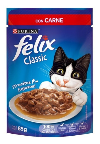 Sachet Felix Sensacion Carne Salsa 15 Un. Santiago