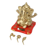Ganesha Estatuas Dios Elefante Ganesha Indio Energía Solar