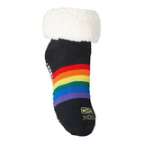 Medias Pantusox Corderito Antideslizante Niño Niña Rainbow