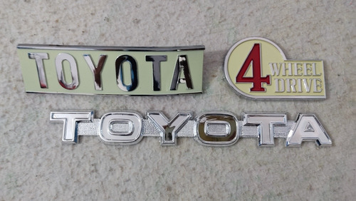 Kit Emblemas Toyota Fj40 Fj45 2f Bj Techo Duro 3piezas  Foto 6
