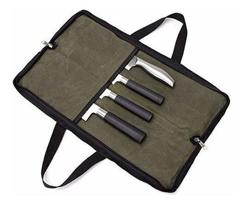 Chef Profesional Rollo De Cuchillo Resistente Bolsa De Lona 