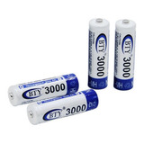 Pack 4 Baterías Recargable Aa Bty 3000mah 1.2volts