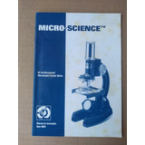 Antigo Manual De Instruções Do Microscópio Projetor Óptico