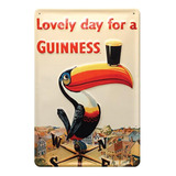 Letrero Metálico De Pared Guinness (tucán)