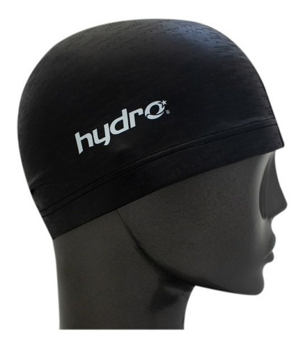 Gorra Natación Poliflex 3.0 Adulto Hydro® Color Negro Diseño De La Tela Pu