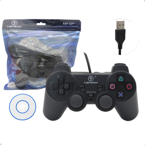 Controle Usb Para Pc Notebook Computador Joystick Manete Ps3