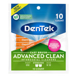 Limpiadores De Cepillos Dentek Easy 10u Advanced Clean