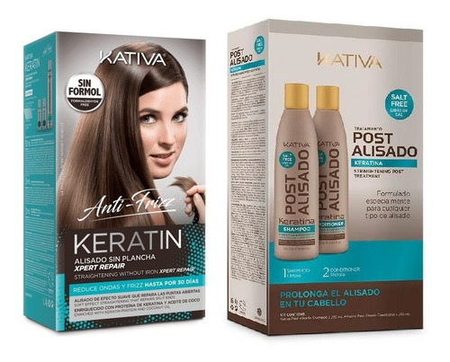 Kit Kativa Alisado+post Repair - mL a $130