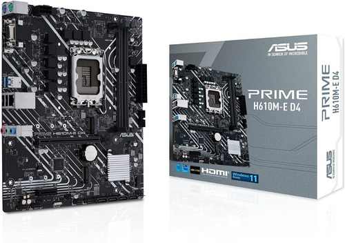 Placa-mãe Asus Prime H610m-e D4 Lga 1700 (intel 12ª Geração)