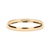 Argolla Matrimonio Oro 14k 2mm Anillo Alianza 720h2