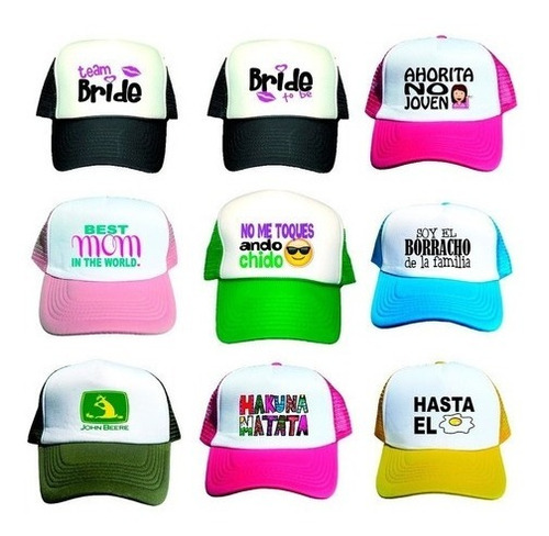 Gorro Jockey Malla Personalizado, Estampado Con Tu Logo