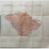 Mapa Antiguo De  Tlaxcala Original, 1942 (no Copia)