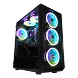 Chasis Gamer Power Group Cl-y1 + Fuente 600w Plus Bronze