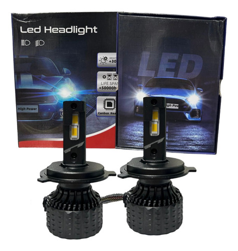 Hiper Led Amarillo H4 25,000 Lumenes Canbus