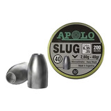 Balines Cal 6.35 Apolo Slug 40gr. Lata X200