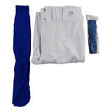 Pantalón De Béisbol Bco Medias Y Cinturón Elástico Azul Rey 