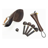 Kit Mentonera Violin + Clavijas + Cordal + Microafinador