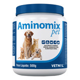 Aminomix Pet Suplemento Vitaminico Cães E Gatos 500grs