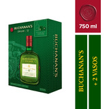 Pack Regalo: Whisky Buchanans 750ml + 2 Vasos Originales