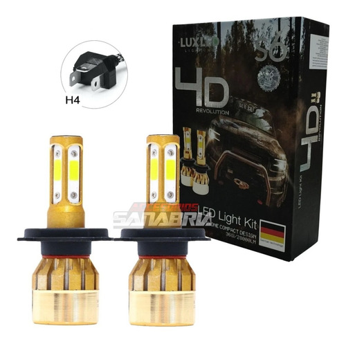 Kit Lámparas Cree Led S6 4d Revolution 4 Caras Led + Potente