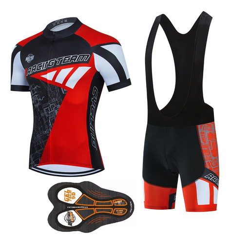 Roupa Ciclismo Masculino Bretelle E Camisa Silicone Gel 9d