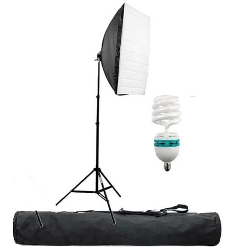 Kit Softbox Tripe Iluminação Estúdio Softbox 70cm 135w 5500k