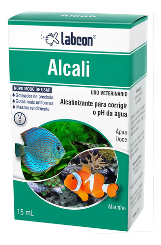 Alcon Labcon Alcali 15ml - Eleva O Ph Da Água  Alcalinizante