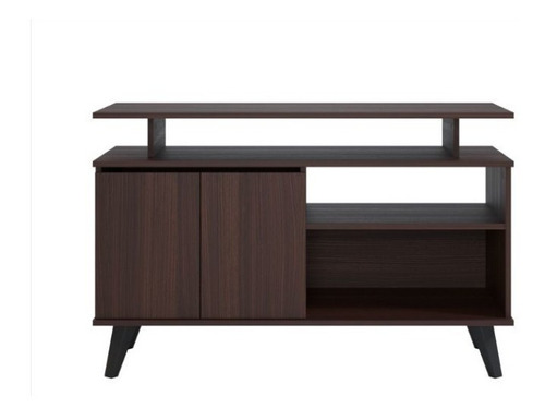 Mueble Rack Tv 42  Larouse Silcosil Chocolate 71x112x42