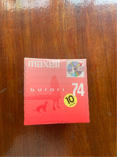 Maxell Burari 74 Mins, Pack 10 Minidiscs, Nuevo Sellado