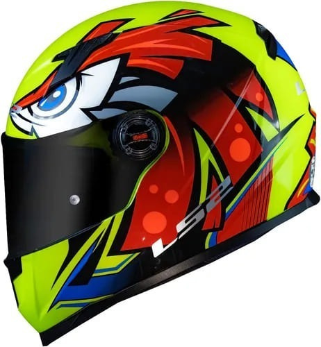 Capacete Ls2 Ff358 Draze Branco / Azul / Rosa Frete Grátis