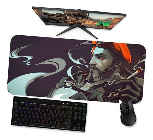 Mousepad Gamer Grande 90x40 - Valorant Brimstone 3