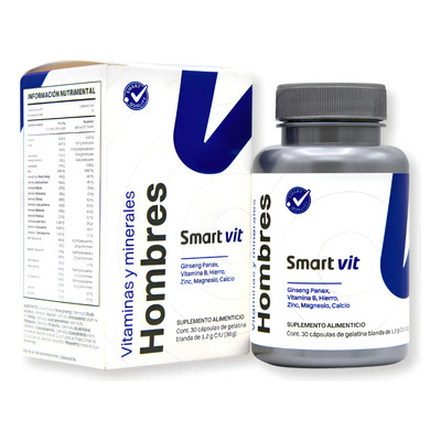 Smart Vit Suplemento Hombres 30 Caps Vitaminas Y Minerales | Meses sin interés
