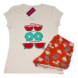 Pijama Verano Remera M/corta Short Promesse Art. 10496