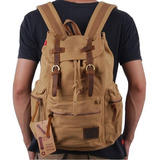 Mochila Para Hombre Táctica Militar Deportiva Escolar Retro