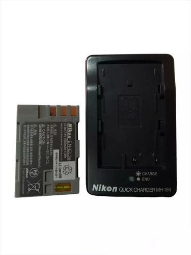 Kit Bat-eria Nikon En-el3e 1500mah 7,4v+carregador+cabo 1+1 