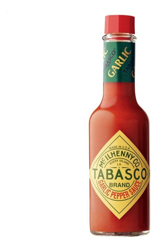 Salsa Picante Tabasco Garlic 60ml Ajo Suave Pimiento Rojo