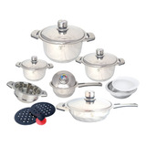 Batería Cocina Acero Quirurgico 16 Pzs