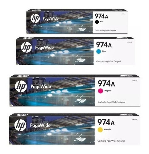 Cartucho Hp 974x Negro + 974x Colores Hp 452 477 Combo