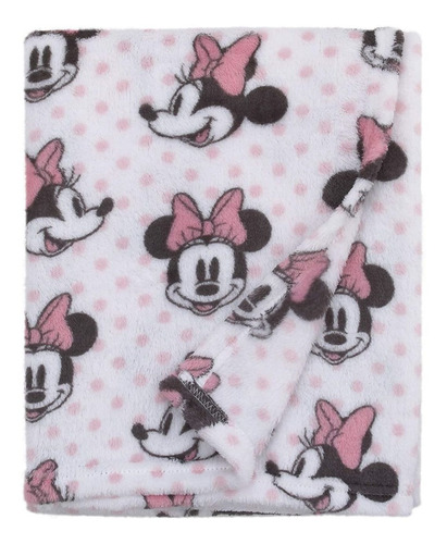 Minnie Mouse, Rosa, Blanco Y Negro Manta De Bebé De Fe...