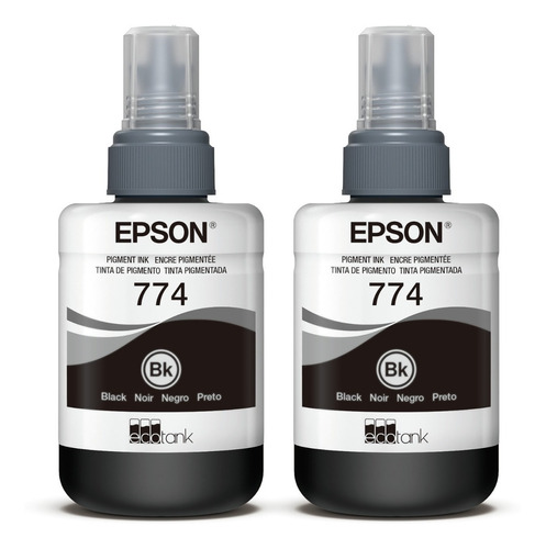 Kit De 2 Tintas Epson T774120-al Negro Para  M100 M105 M200