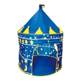 Barraca Infantil Dobrável Cabana Tenda Castelo Menino Azul