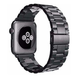 Pulseira Luxo Aço Inoxidável P/ Apple Watch 38/40mm -preta