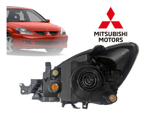 Faro Derecho Para Mitsubishi Lancer Touring (2005-13) Foto 4