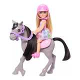 Boneca Barbie Chelsea Passeio De Ponei Mattel - Htk29