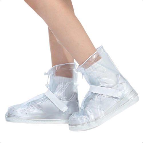 Deli Silicon Impermeable Cubre Zapatos De Transparente 1 Par
