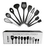 Juego De Utensilios De Cocina De Silicona Antiadherente, 10